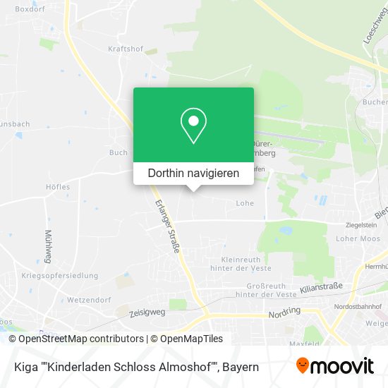 Kiga ""Kinderladen Schloss Almoshof"" Karte