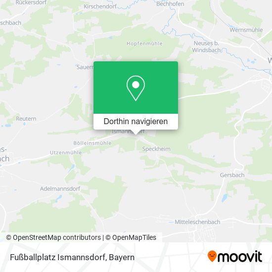 Fußballplatz Ismannsdorf Karte