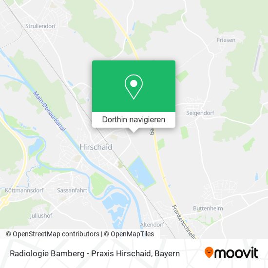Radiologie Bamberg - Praxis Hirschaid Karte