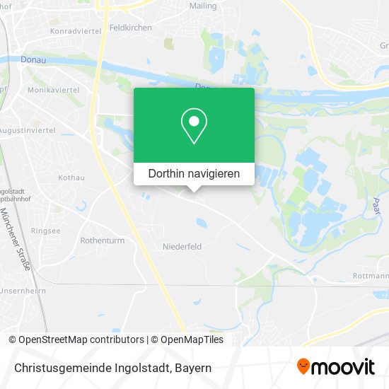 Christusgemeinde Ingolstadt Karte