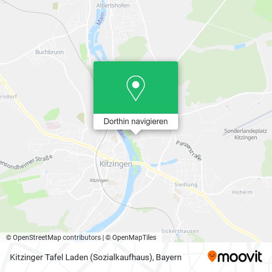 Kitzinger Tafel Laden (Sozialkaufhaus) Karte
