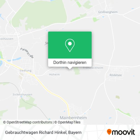 Gebrauchtwagen Richard Hinkel Karte