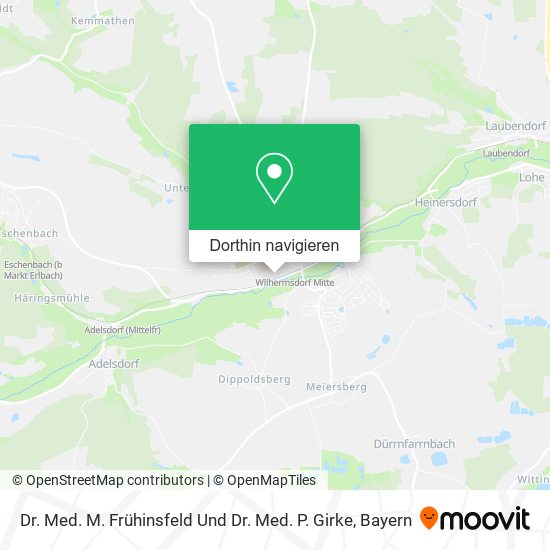Dr. Med. M. Frühinsfeld Und Dr. Med. P. Girke Karte