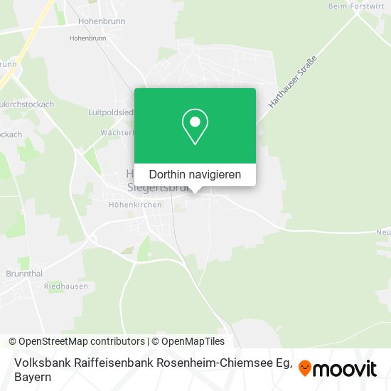 Volksbank Raiffeisenbank Rosenheim-Chiemsee Eg Karte