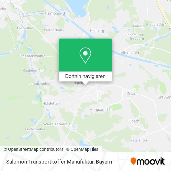 Salomon Transportkoffer Manufaktur Karte