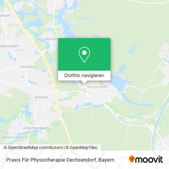 Praxis Für Physiotherapie Dechsendorf Karte