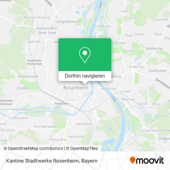 Kantine Stadtwerke Rosenheim Karte