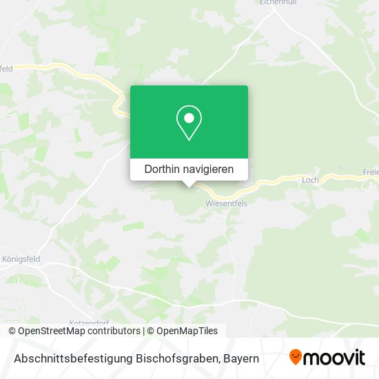 Abschnittsbefestigung Bischofsgraben Karte