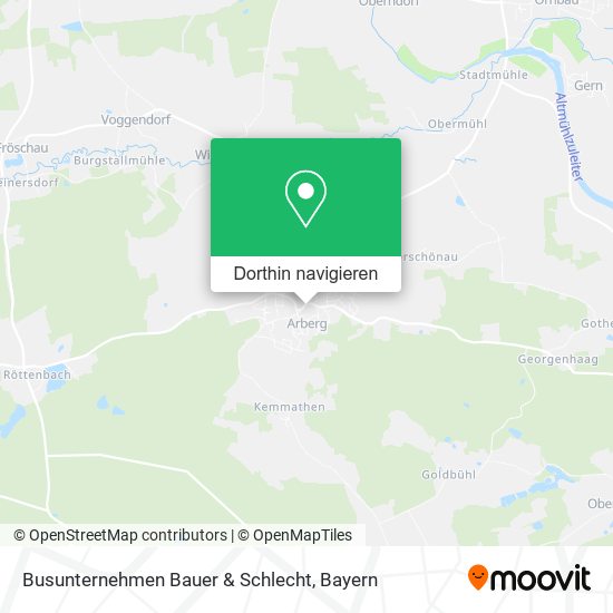 Busunternehmen Bauer & Schlecht Karte