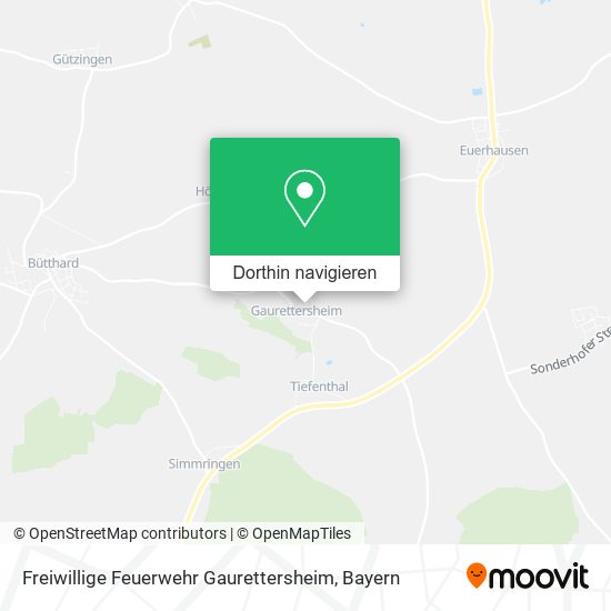 Freiwillige Feuerwehr Gaurettersheim Karte