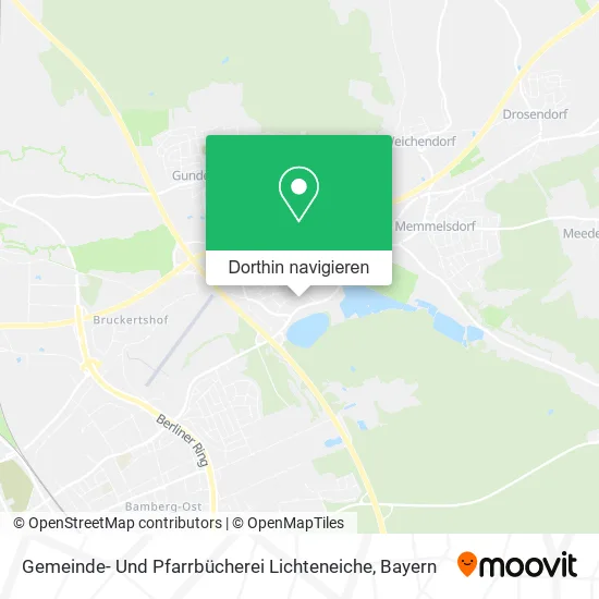 Gemeinde- Und Pfarrbücherei Lichteneiche Karte