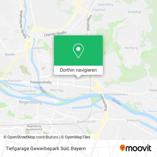 Tiefgarage Gewerbepark Süd Karte