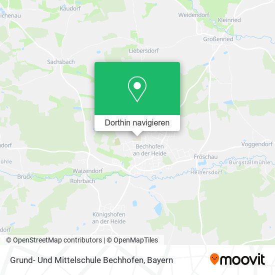 Grund- Und Mittelschule Bechhofen Karte