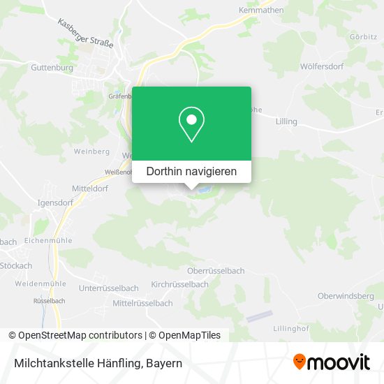 Milchtankstelle Hänfling Karte