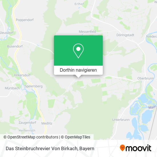 Das Steinbruchrevier Von Birkach Karte