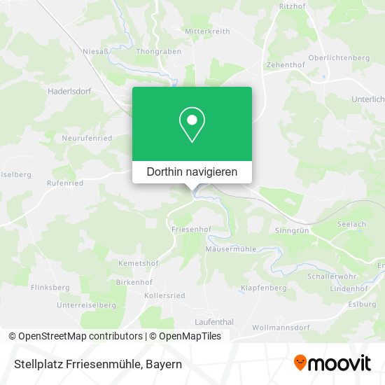 Stellplatz Frriesenmühle Karte