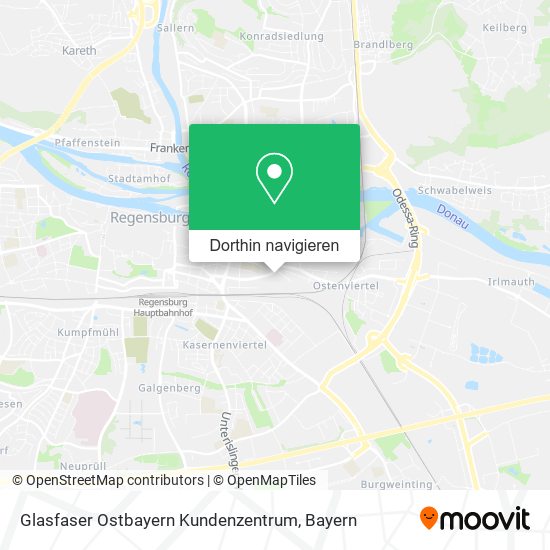 Glasfaser Ostbayern Kundenzentrum Karte