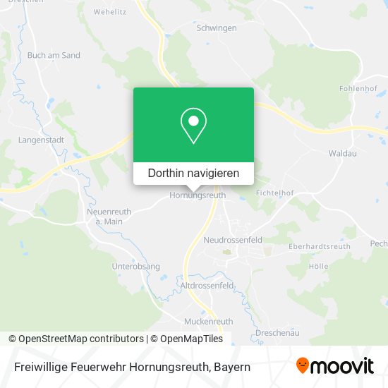 Freiwillige Feuerwehr Hornungsreuth Karte