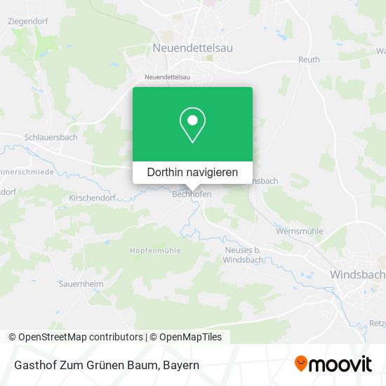 Gasthof Zum Grünen Baum Karte