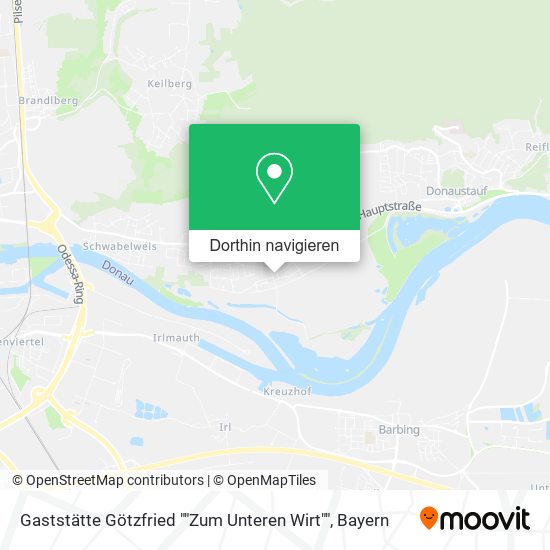 Gaststätte Götzfried ""Zum Unteren Wirt"" Karte