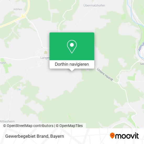 Gewerbegebiet Brand Karte