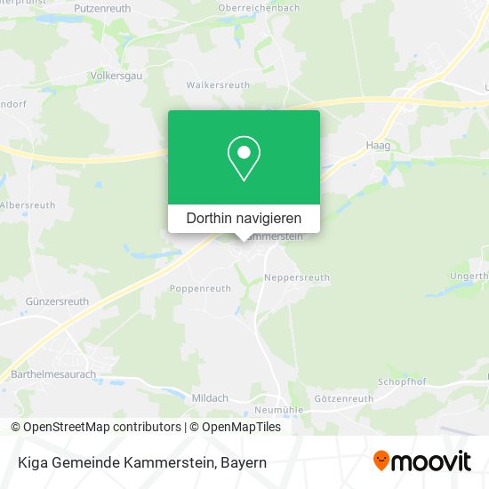 Kiga Gemeinde Kammerstein Karte