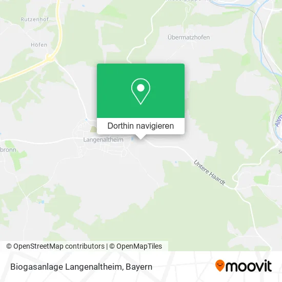 Biogasanlage Langenaltheim Karte