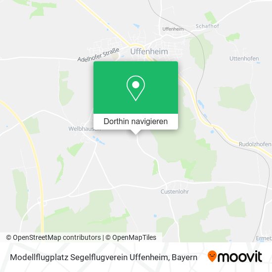 Modellflugplatz Segelflugverein Uffenheim Karte