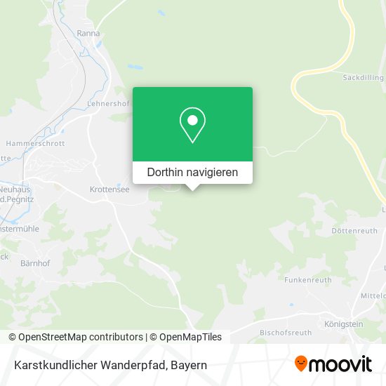 Karstkundlicher Wanderpfad Karte