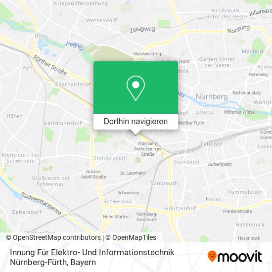 Innung Für Elektro- Und Informationstechnik Nürnberg-Fürth Karte
