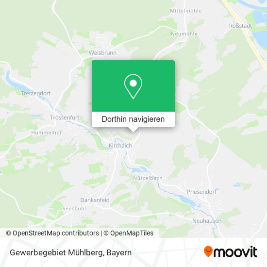 Gewerbegebiet Mühlberg Karte