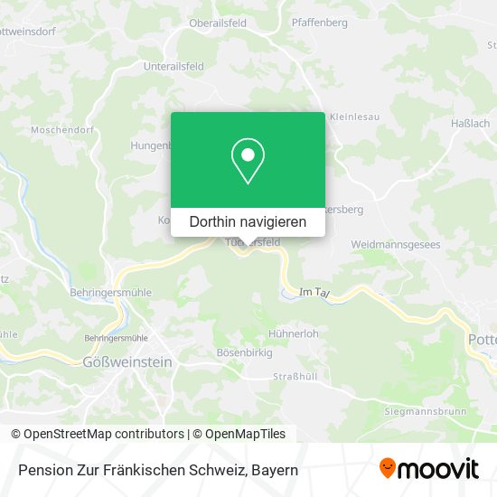 Pension Zur Fränkischen Schweiz Karte