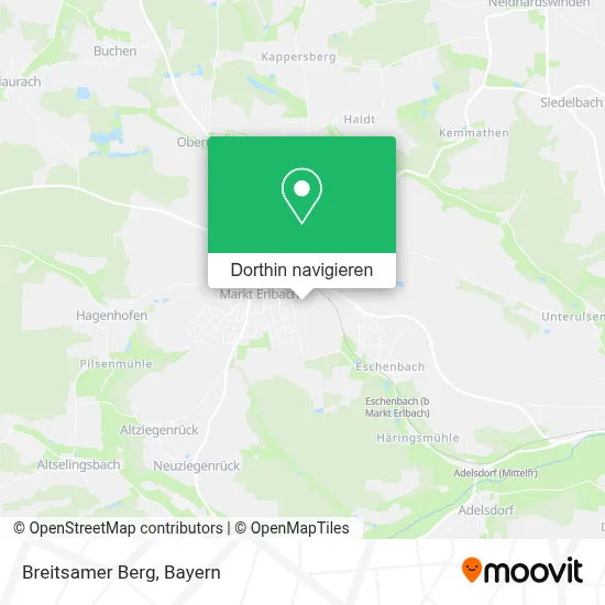 Breitsamer Berg Karte