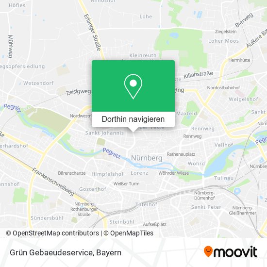 Grün Gebaeudeservice Karte