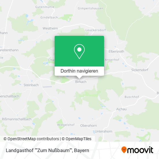 Landgasthof ""Zum Nußbaum"" Karte