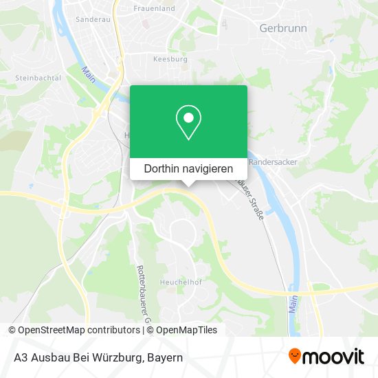 A3 Ausbau Bei Würzburg Karte
