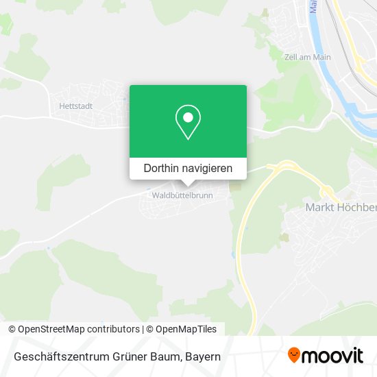 Geschäftszentrum Grüner Baum Karte