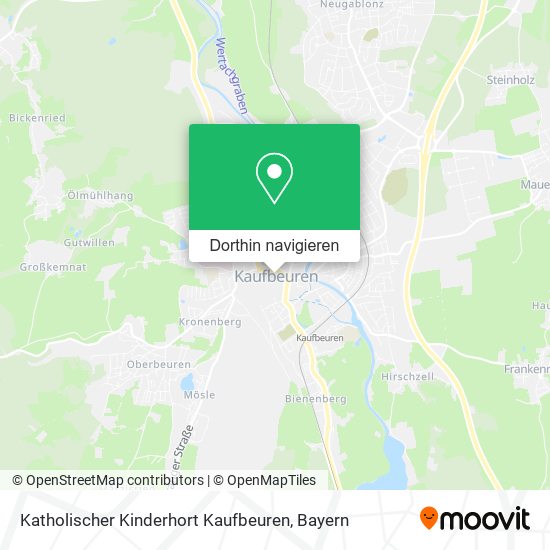 Katholischer Kinderhort Kaufbeuren Karte