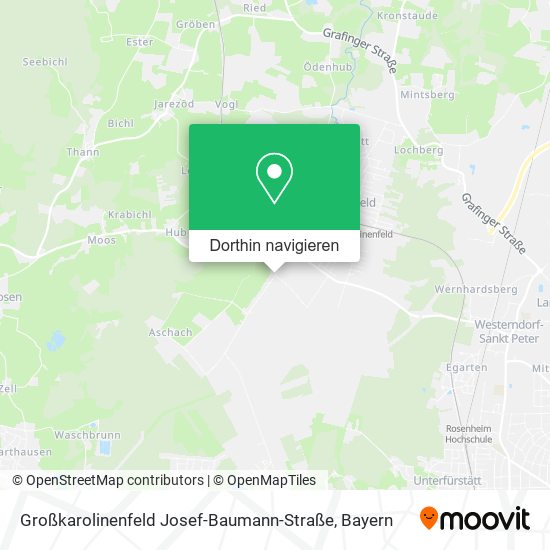 Großkarolinenfeld Josef-Baumann-Straße Karte