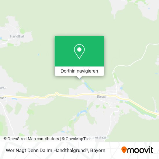 Wer Nagt Denn Da Im Handthalgrund? Karte