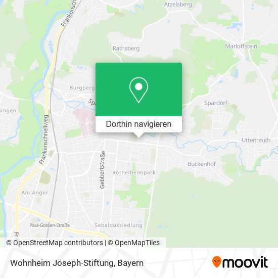 Wohnheim Joseph-Stiftung Karte