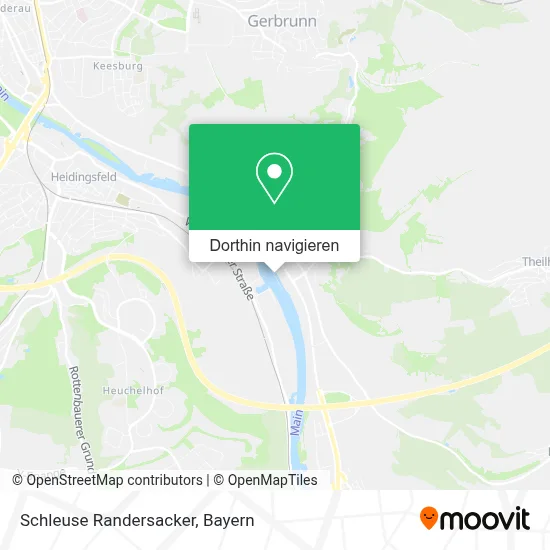 Schleuse Randersacker Karte