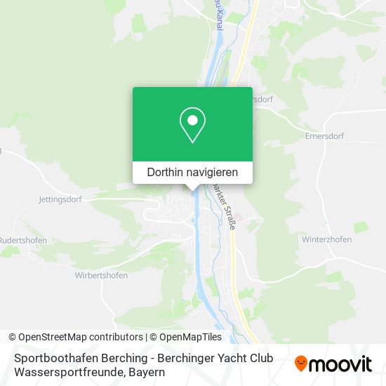 Sportboothafen Berching - Berchinger Yacht Club Wassersportfreunde Karte