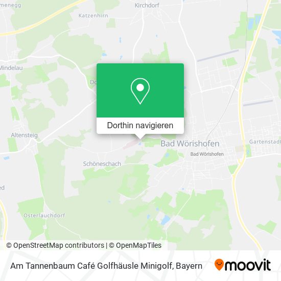 Am Tannenbaum Café Golfhäusle Minigolf Karte