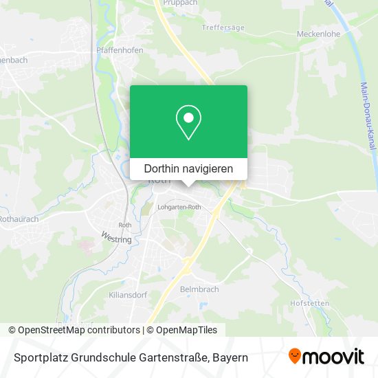 Sportplatz Grundschule Gartenstraße Karte