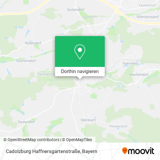 Cadolzburg Haffnersgartenstraße Karte