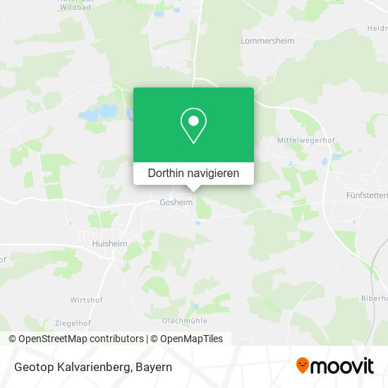 Geotop Kalvarienberg Karte