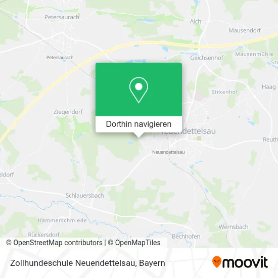 Zollhundeschule Neuendettelsau Karte
