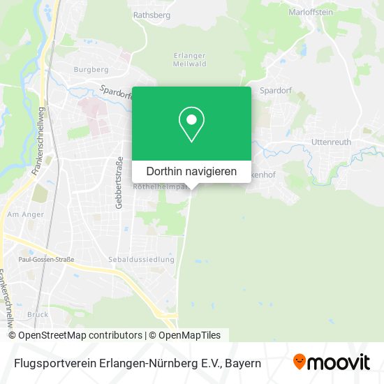 Flugsportverein Erlangen-Nürnberg E.V. Karte