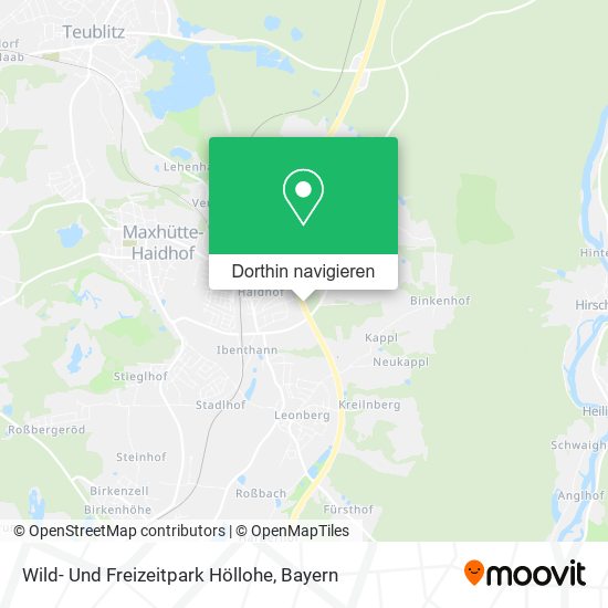 Wild- Und Freizeitpark Höllohe Karte